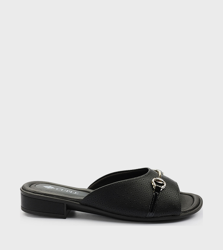 Horsebit Open Toe Heeled Sandals