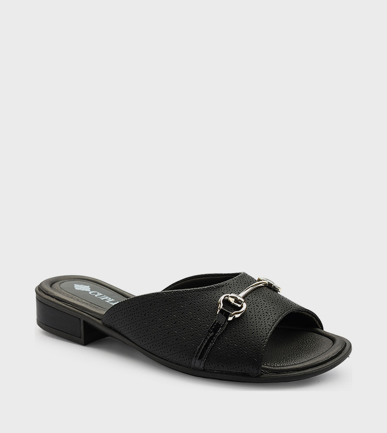 Horsebit Open Toe Heeled Sandals
