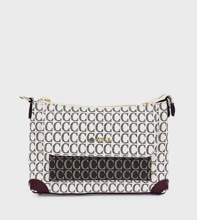Logo Patterned Crossbody Bag