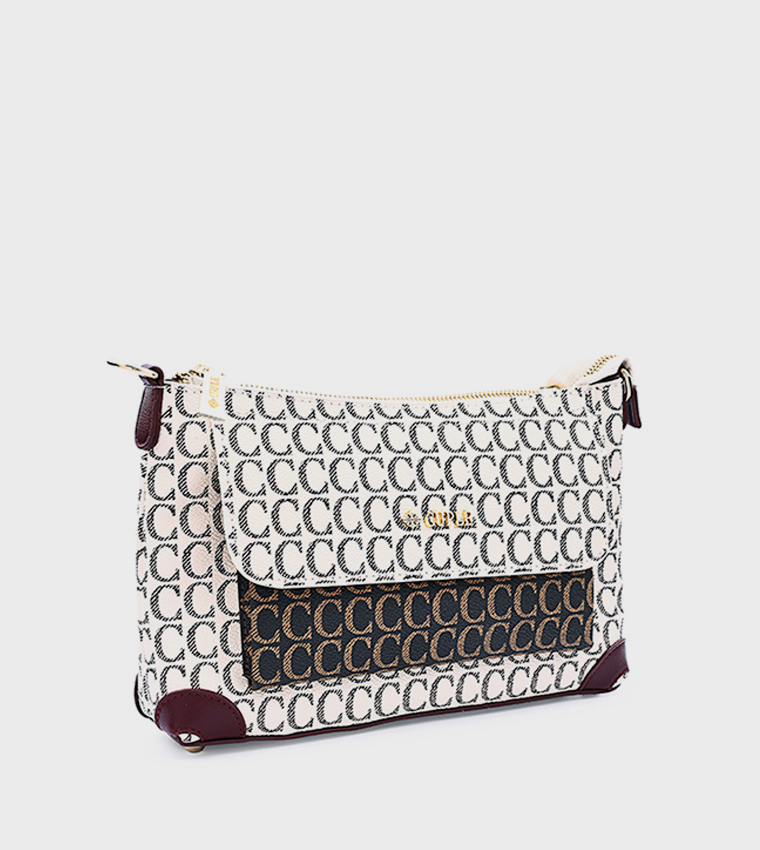 Logo Patterned Crossbody Bag