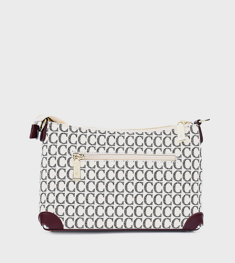 Logo Patterned Crossbody Bag