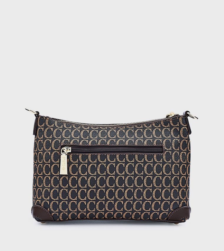Logo Patterned Crossbody Bag