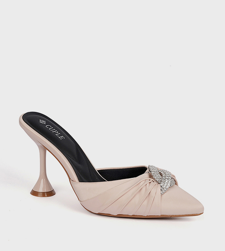 Embellished Pointed Toe Pumps
