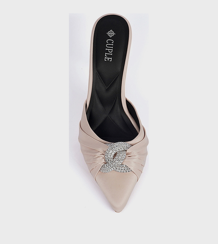 Embellished Pointed Toe Pumps