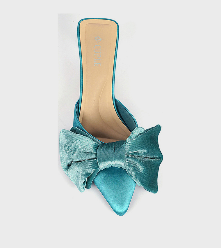 Bow Detail Pointed Toe Pumps