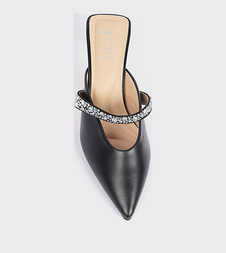 Embellished Pointed Toe Pumps
