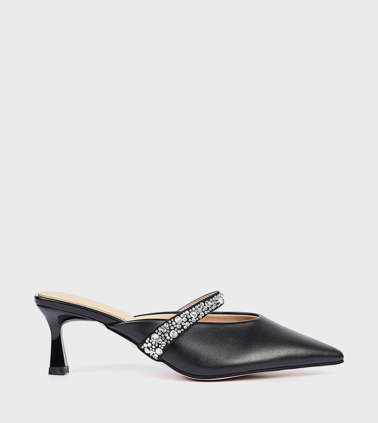 Embellished Pointed Toe Pumps