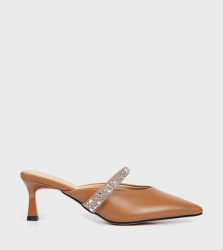 Embellished Pointed Toe Pumps