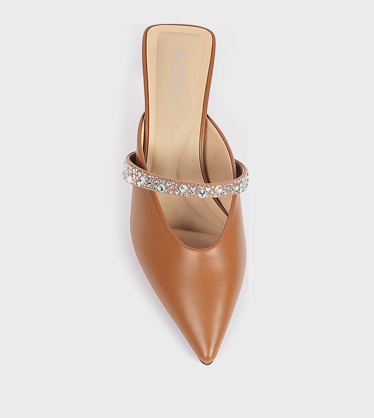Embellished Pointed Toe Pumps