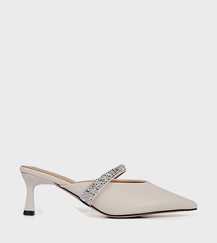 Embellished Pointed Toe Pumps
