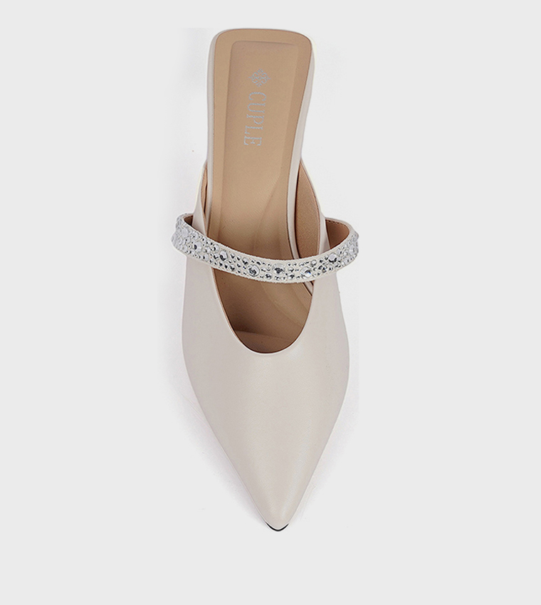 Embellished Pointed Toe Pumps