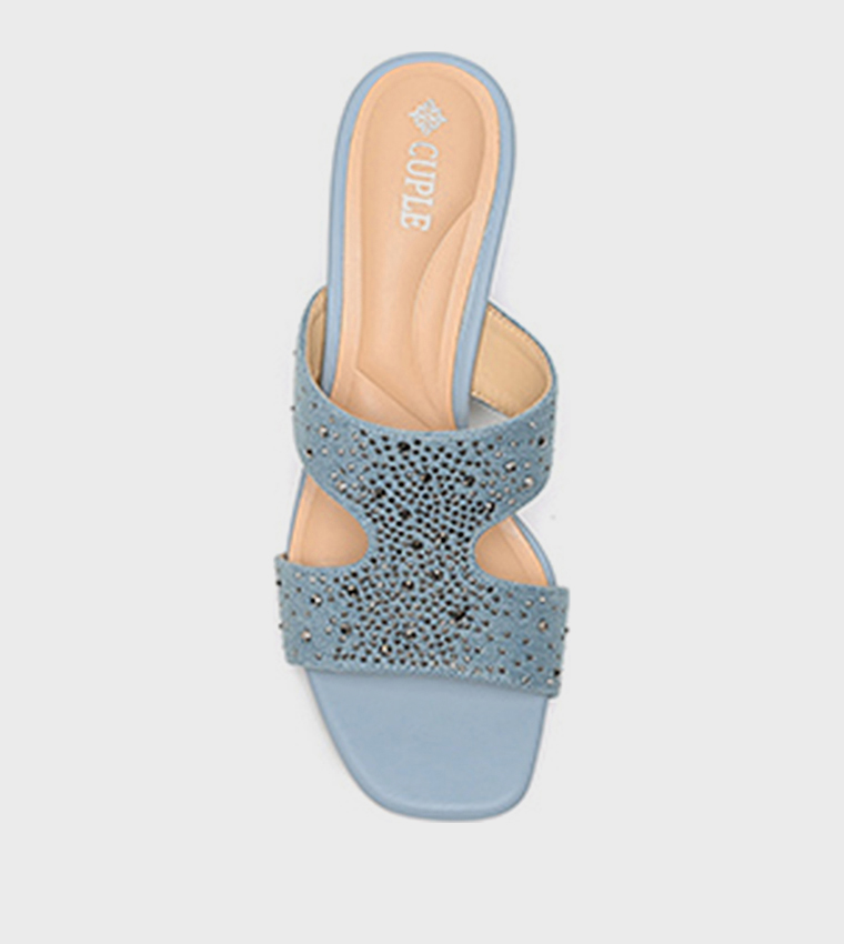 Embellished Cut-Out Heeled Sandals