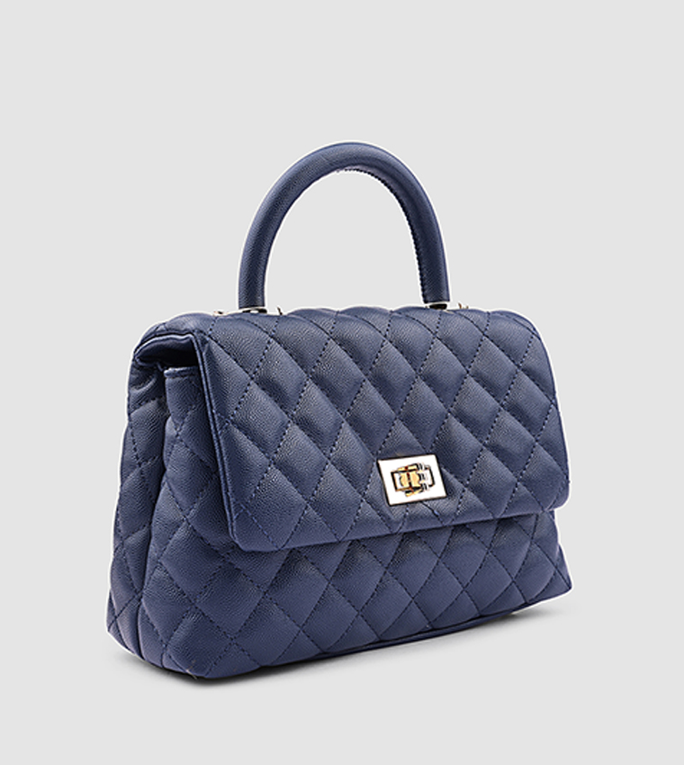 Quilted Top Handle Bag