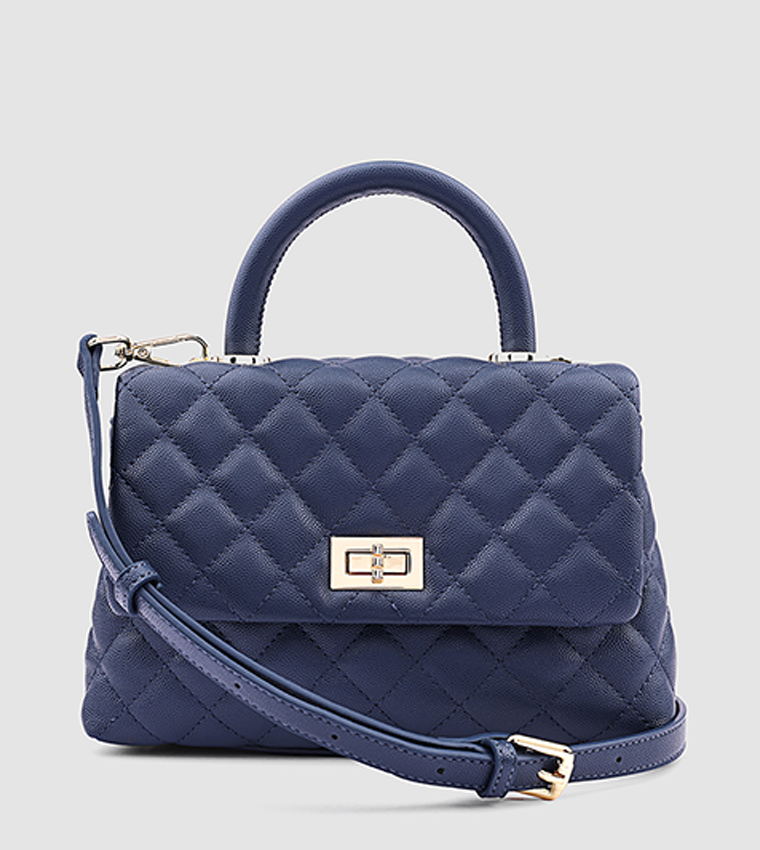 Quilted Top Handle Bag