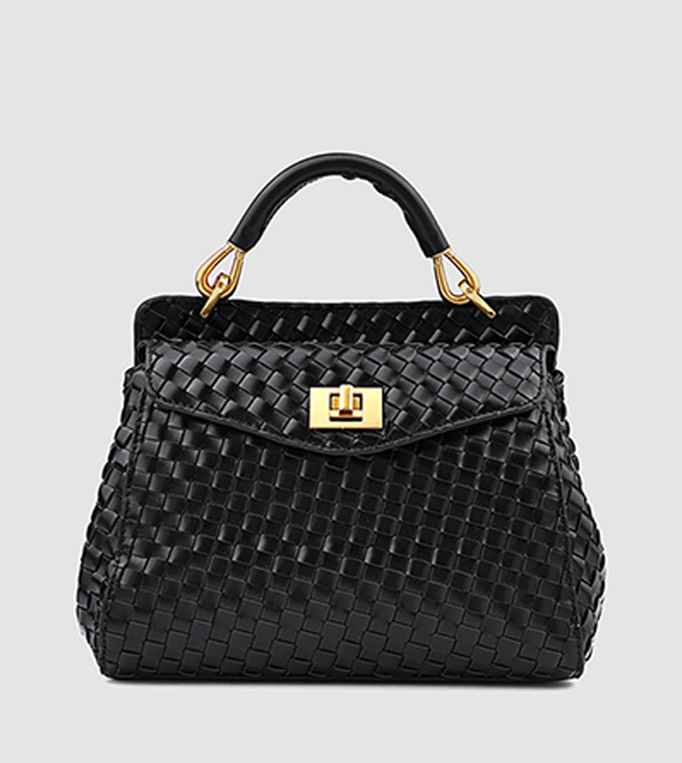 Braided Top Handle Bag