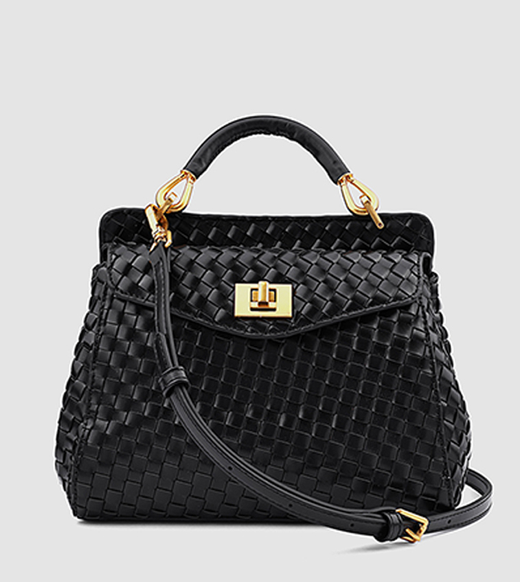 Braided Top Handle Bag