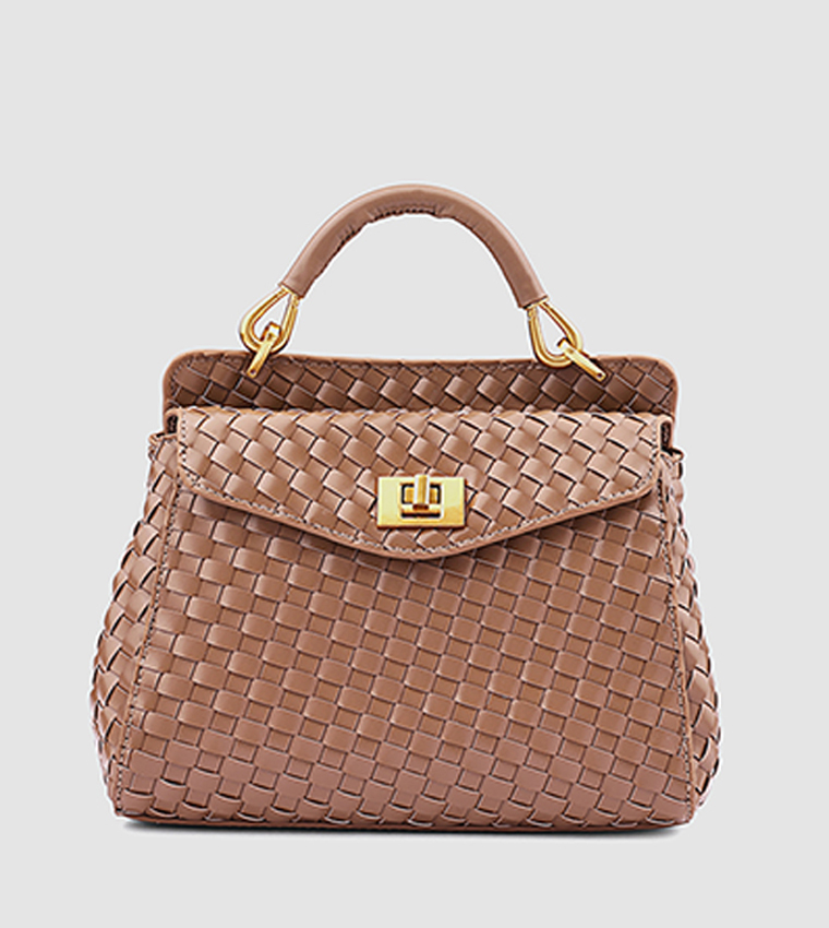 Braided Top Handle Bag