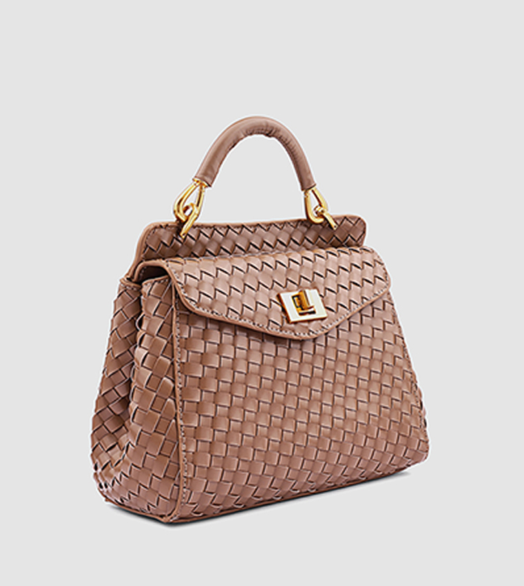 Braided Top Handle Bag