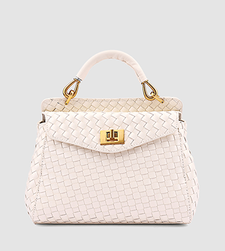 Braided Top Handle Bag