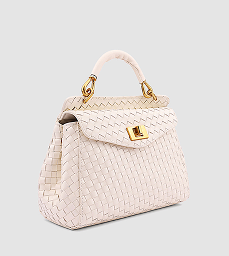 Braided Top Handle Bag