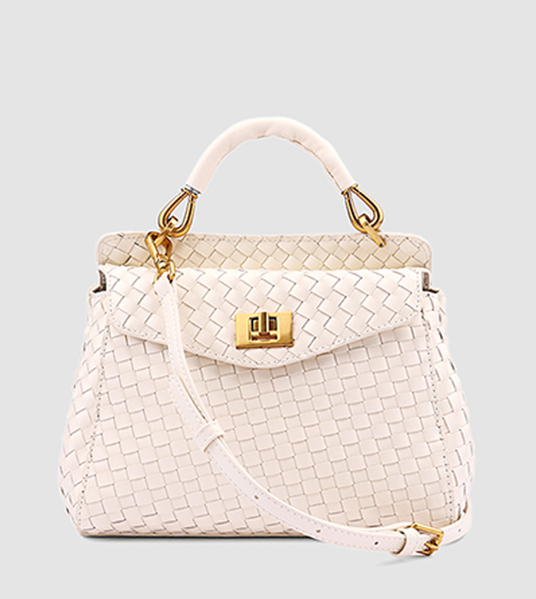 Braided Top Handle Bag