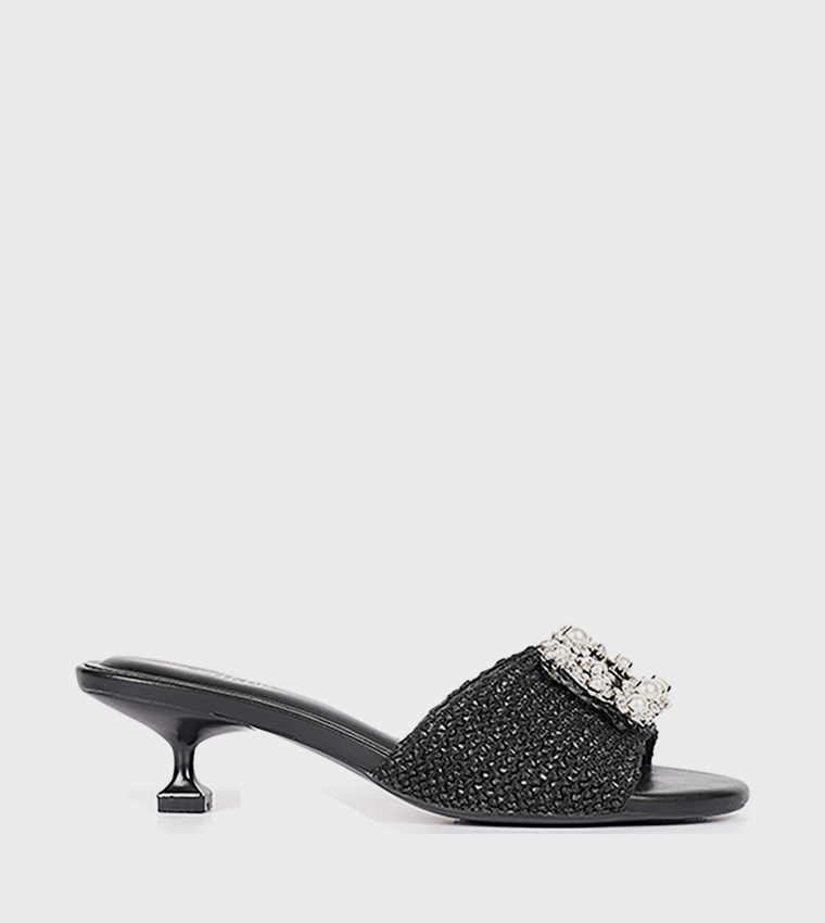 Embellished Open Toe Flat Sandals