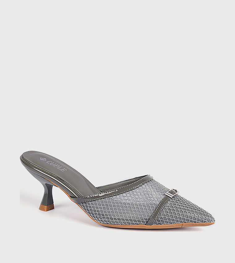 Pointed Toe Kitten Heel Pumps