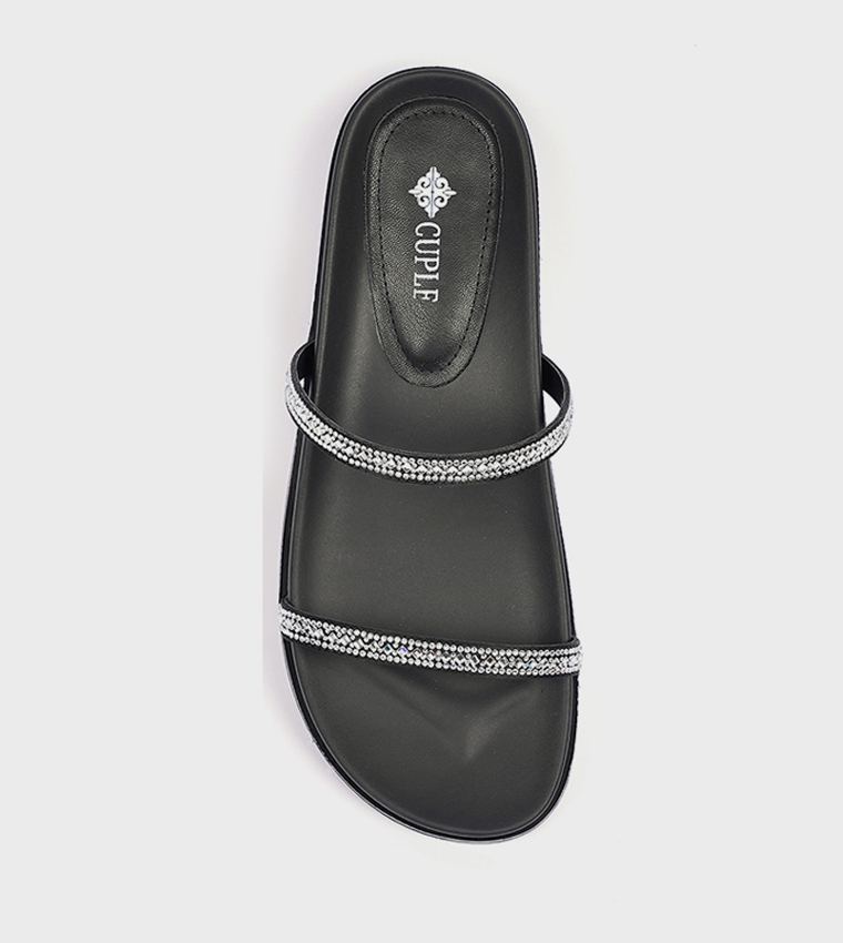 Embellished Strappy Flat Sandals