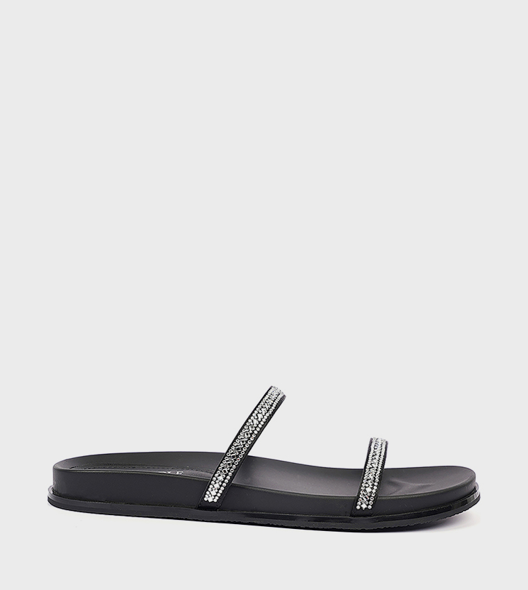 Embellished Strappy Flat Sandals