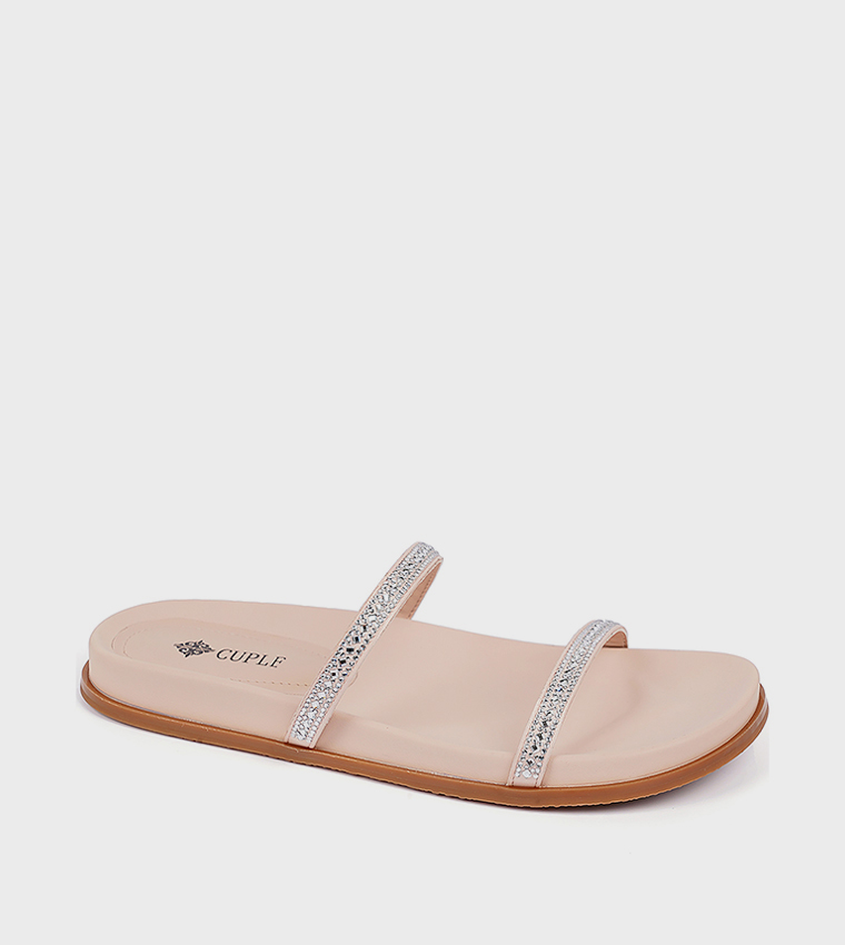 Embellished Strappy Flat Sandals