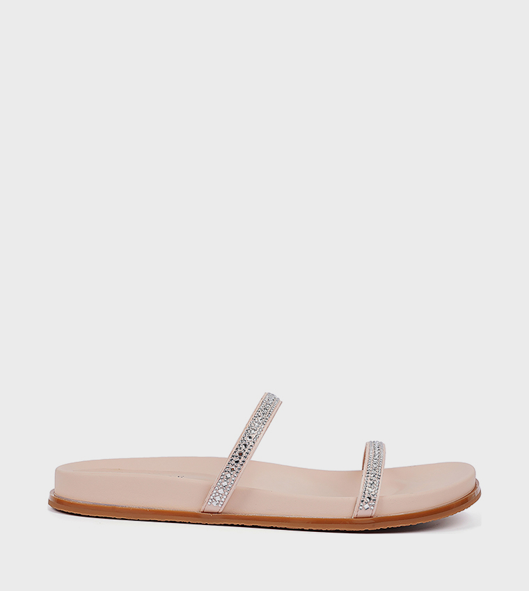 Embellished Strappy Flat Sandals