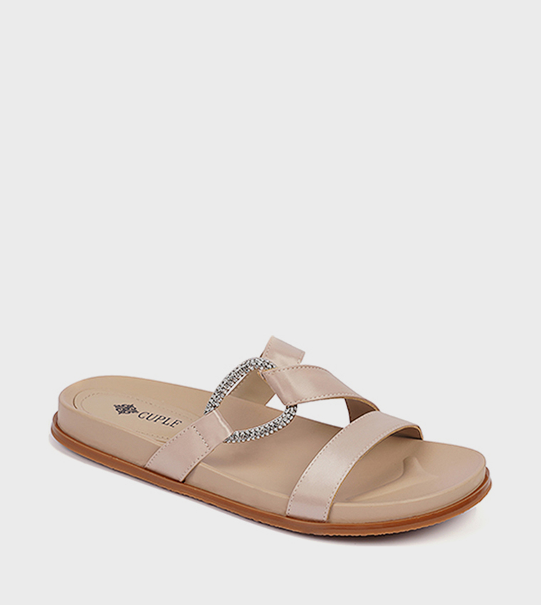 Embellished Strappy Flat Sandals
