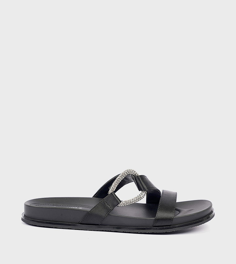 Embellished Strappy Flat Sandals
