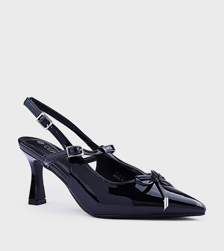 Bow Detail Slingback Pumps