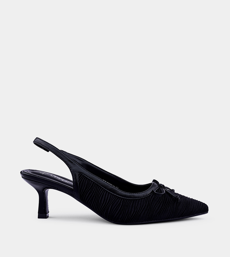 Bow Detail Slingback Pumps