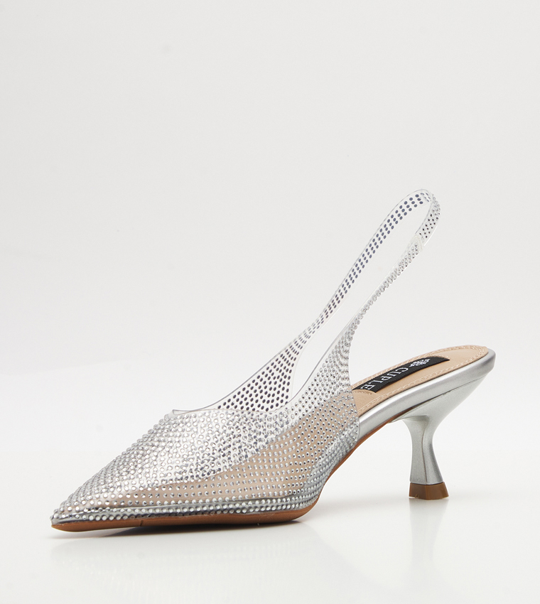 Embellished Slingback Pumps