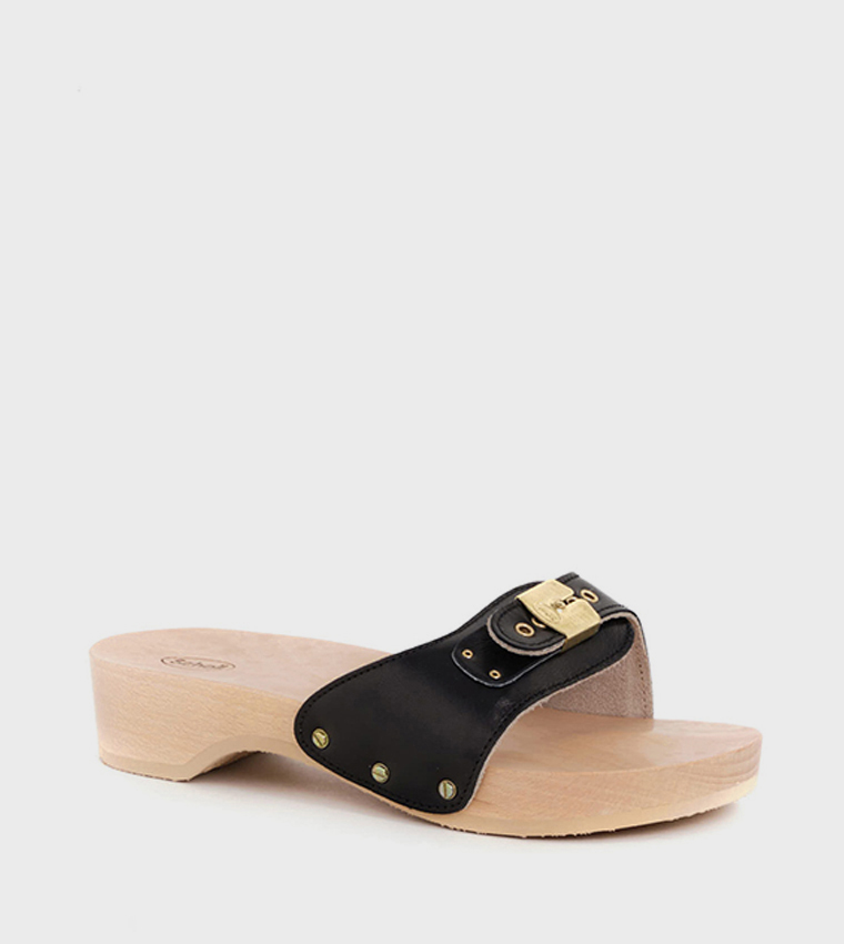Clog Black Pescura Heel