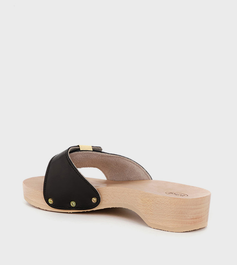 Clog Black Pescura Heel