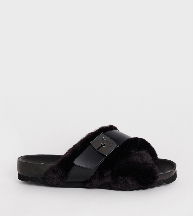 Slipper Black Amber