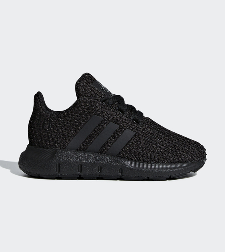 Adidas originals swift run trainers in black on sale