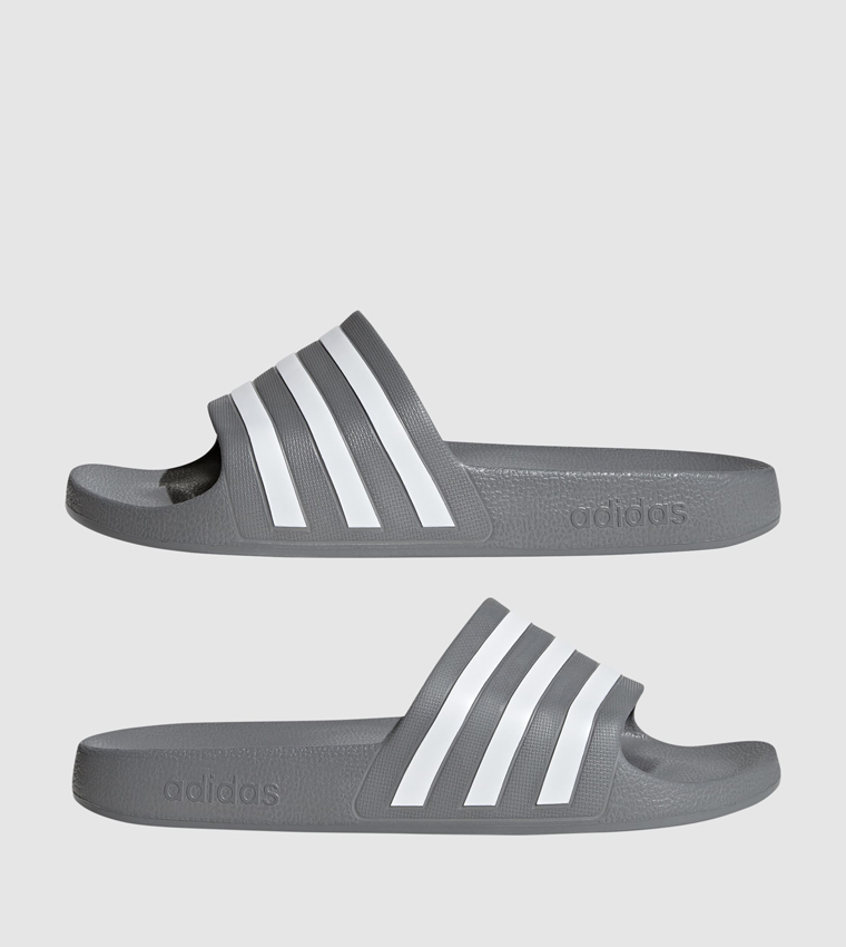 Adilette Aqua Striped Strap Slides