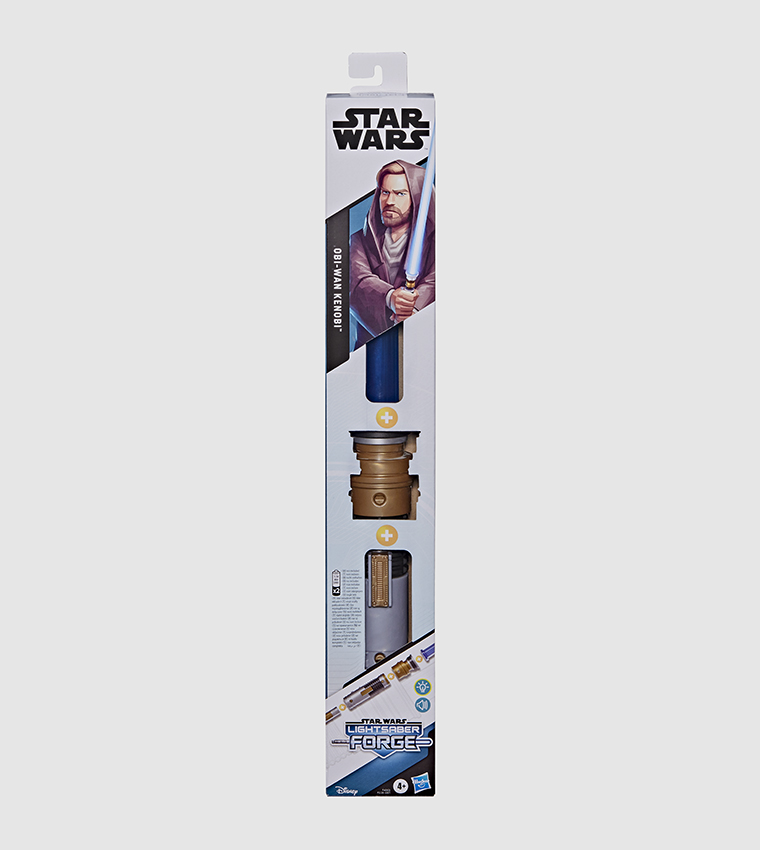 Lightsaber Forge Obi-Wan Kenobi Electronic Extendable Blue Lightsaber Toy