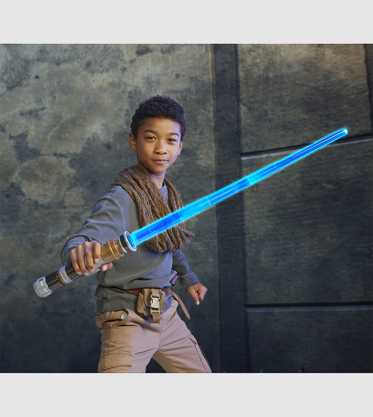 Lightsaber Forge Obi-Wan Kenobi Electronic Extendable Blue Lightsaber Toy