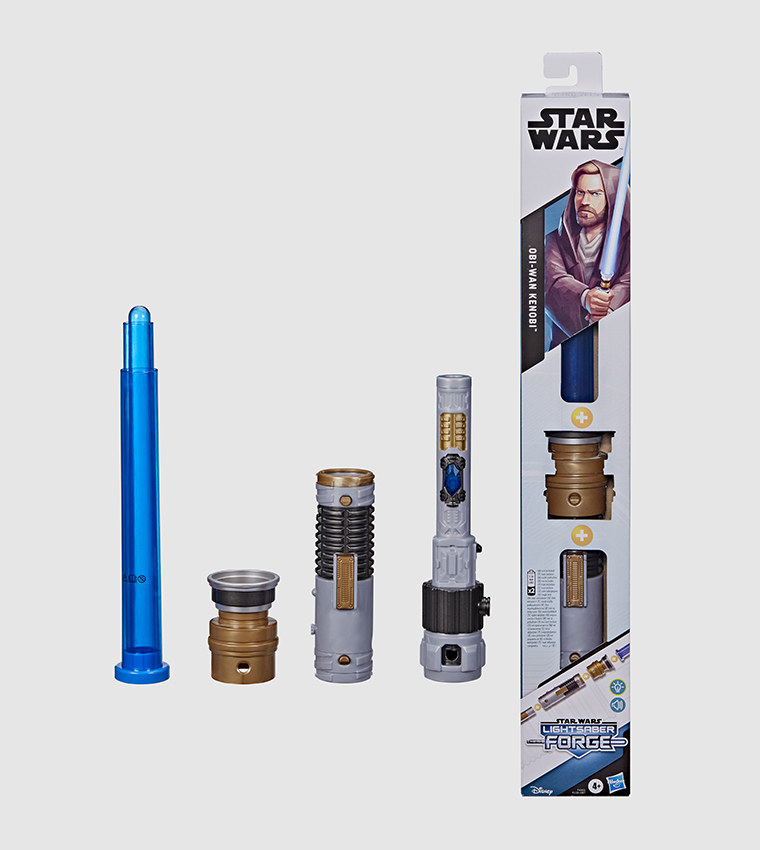 Lightsaber Forge Obi-Wan Kenobi Electronic Extendable Blue Lightsaber Toy