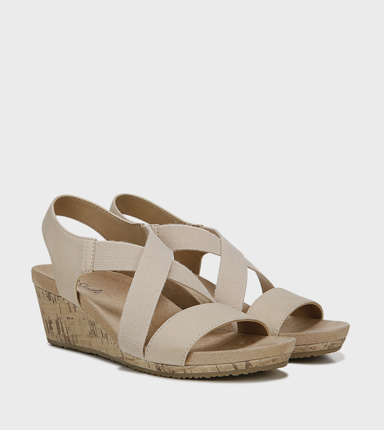 MEXICO Slingback Cork Wedges