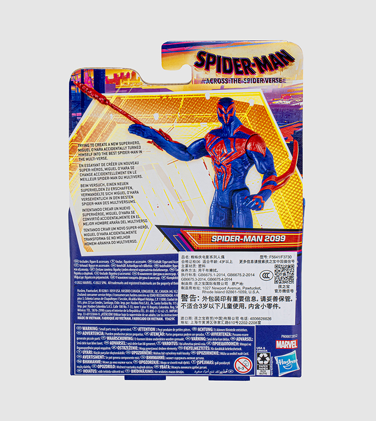 Across the Spider-Verse Spider-Man 2099 Toy, 6-Inch-Scale Action Figure with Web Accessory
