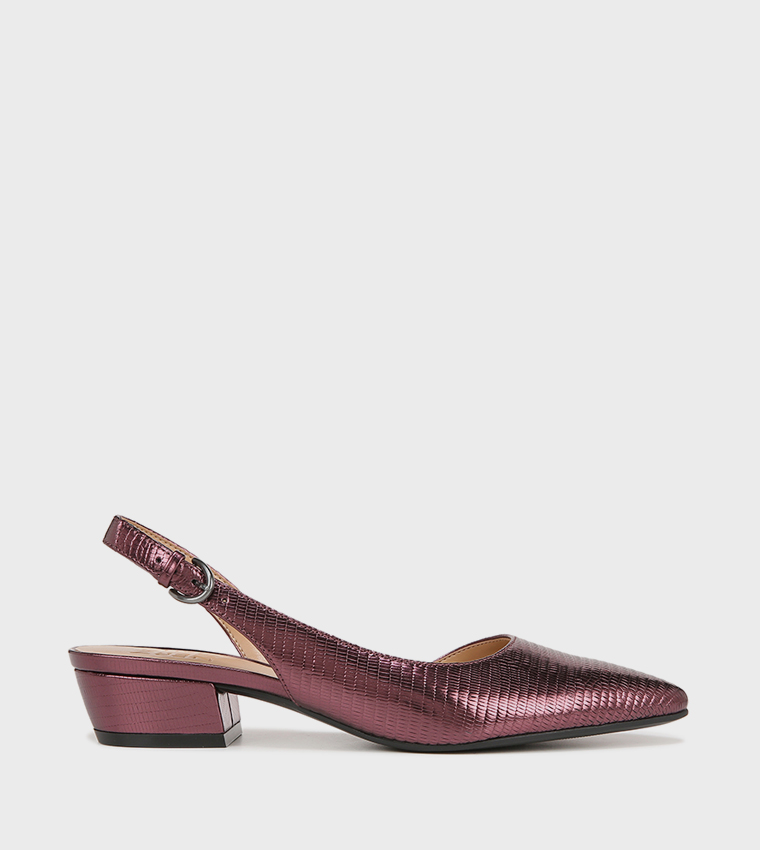 BANKS Textured Slingback Sandals
