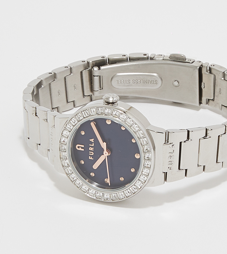 TORTONA Stone Studded Analog Watch