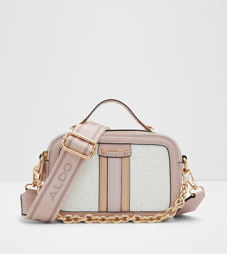 Rose gold camera bag top