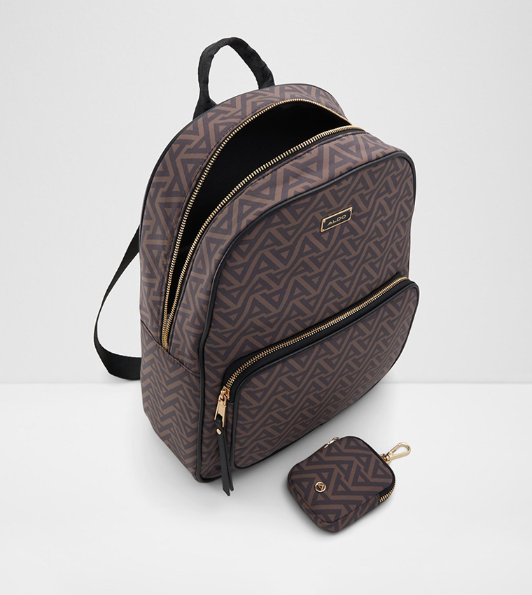 FARALY Patterned Backpack with Pouch